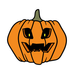 Cartoon Scary Pumpkin