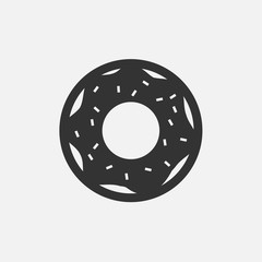 Sugar donut Vector illustration icon symbol