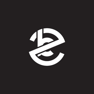 Initial lowercase letter logo zk, kz, k inside z, monogram rounded shape, white color on black background

