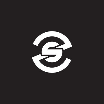 Initial lowercase letter logo zs, sz, s inside z, monogram rounded shape, white color on black background

