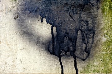 Grunge Spray Paint on Concrete Wall Background.