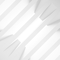Obraz premium Futuristic abstract white background. 3D Rendering.