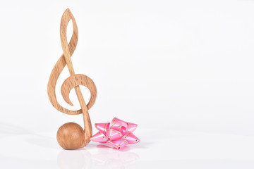 ト音記号とリボン