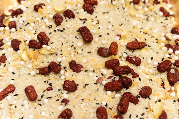 Miscellaneous grains are ready for sale in supermarkets