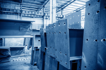 Large steel factory warehouse