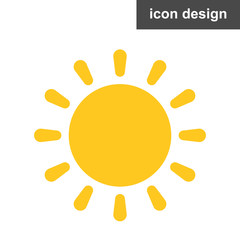 Vector icon sun rays light