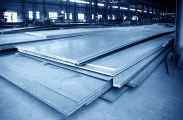 Large steel factory warehouse