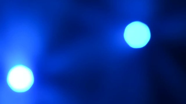 Abstract Background Of Blue Strobe Lights