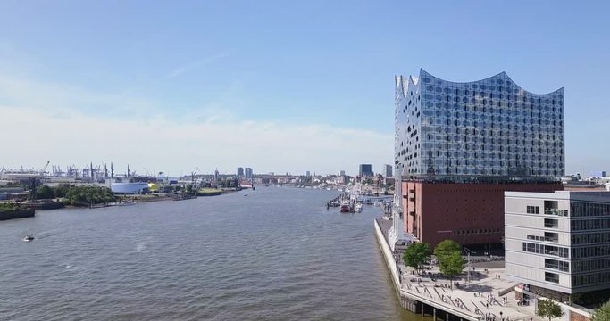 Hamburg Hafencity Aerial View 