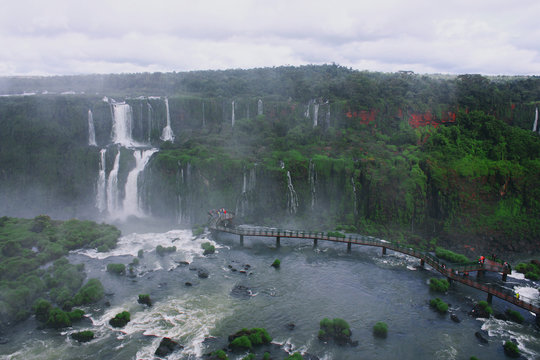 Iguazu Falls on Argentina and Brazil Borders, UNESCO