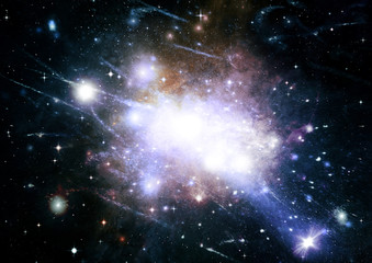 galaxy in a free space