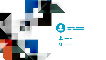 Business presentation geometric template