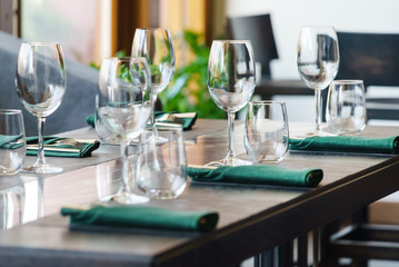 table set for meal