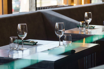 table set for meal