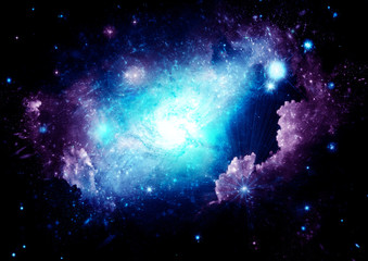 galaxy in a free space