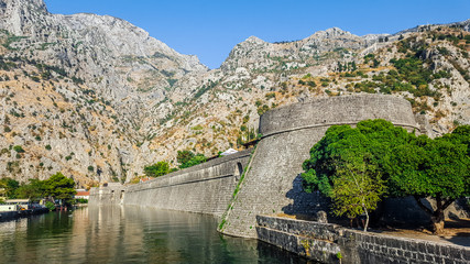Fototapeta na wymiar Old fortress of Kotor, Montenegro
