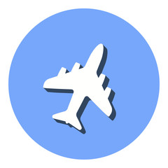Airplane - vector icon.