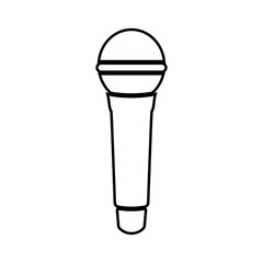 Microphone black color icon .