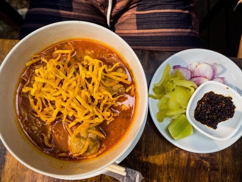 Khao Soi Recipe, Curried Noodle Soup with Chicken.