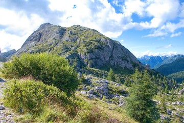 beautiful mountain landscape of Dolomites