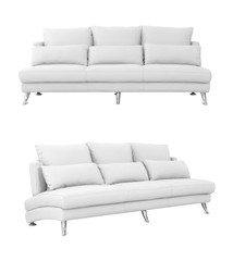 Beige Sofa on white background