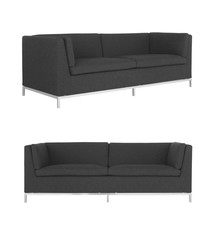 Grey Sofa on white background