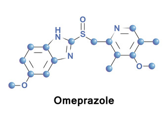 Omeprazole medication ulser