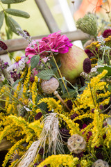handmade  beautiful bouquets from flowers and herbs