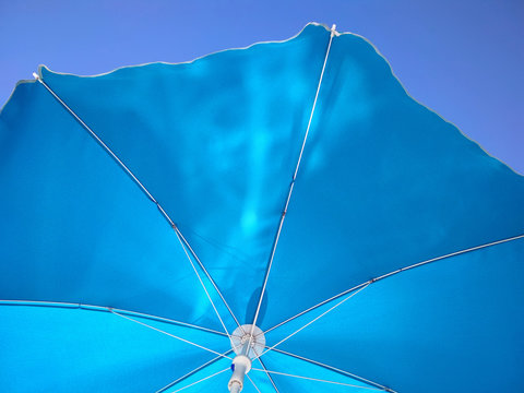 Blue Beach Umbrella