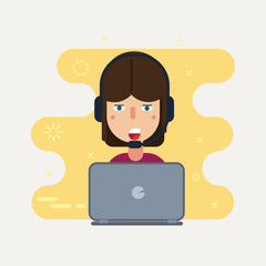 Support service concept.