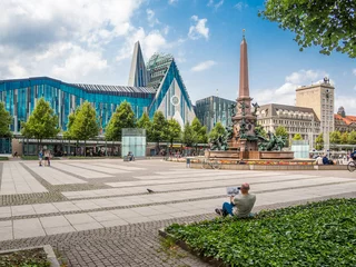 Foto auf Glas Augustusplatz in Leipzig © Animaflora PicsStock
