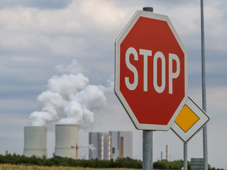 Stop Umweltverschmutzung Kraftwerk