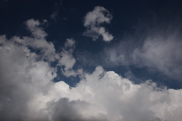 Fototapeta premium Blue Sky with White Clouds