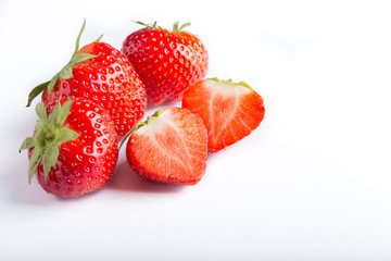 strawberry’s on a white background