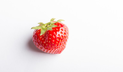 close up of a strawberry