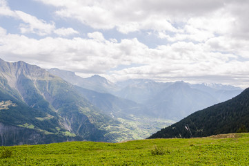 Riederalp, Wallis, Rhonetal, Simplon, Simplonpass, Alpen, Walliser Berge, Aletsch, Aletschgletscher, Aletschwald, Riederfurka, Wanderweg, Sommer, Schweiz