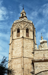 Fototapeta na wymiar Old Bell Tower in Valencia