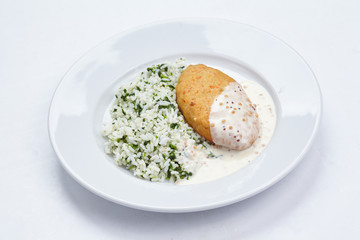 cutlet with rice