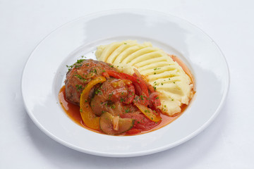 potato with meat