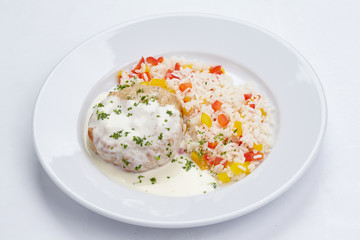 cutlet with rice