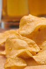 potato chips and beer