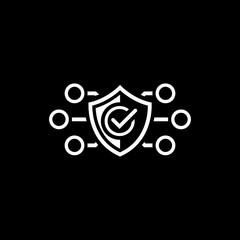 Protection and Safety Icon. Flat Design.