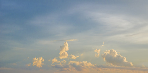 Fototapeta na wymiar Clouds with light of sunset