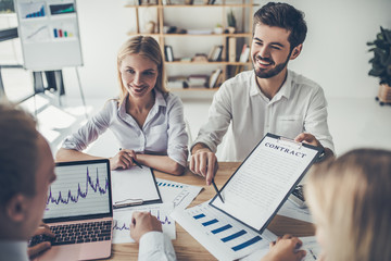 Group of people working