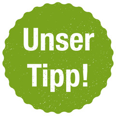 Unser Tipp! - Sticker- Vektor - grün
