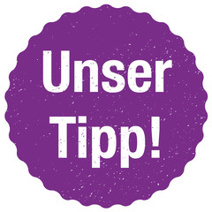 Unser Tipp! Plakette - Vektor - violett