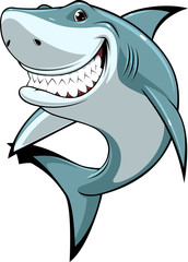 Fototapeta premium Zabawny biały rekin