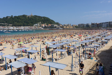 Obraz premium San Sebastian Concha Beach