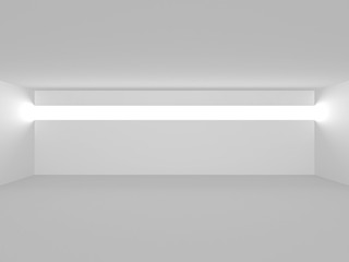 Futuristic White Architecture Design Background