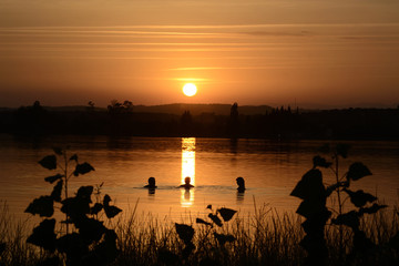 Baño al crepúsculo